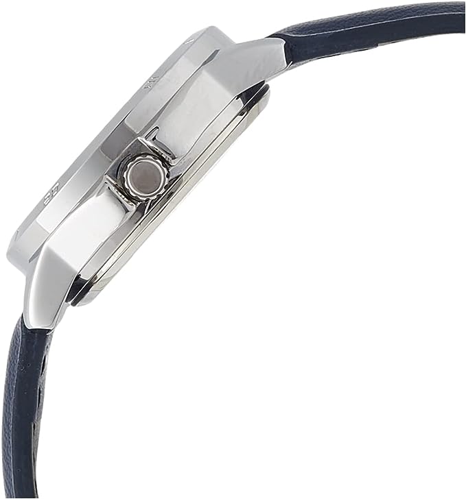LTP-V004L-2BUDF Casio Blue Dial Blue Leather Strap Analog Quartz Women's Watch. - Timecheck