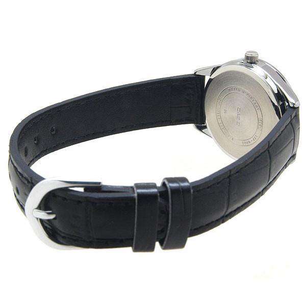 LTP-V005L-7AUDF Casio White Dial Black Leather Strap Analog Quartz Women's Watch. - Timecheck