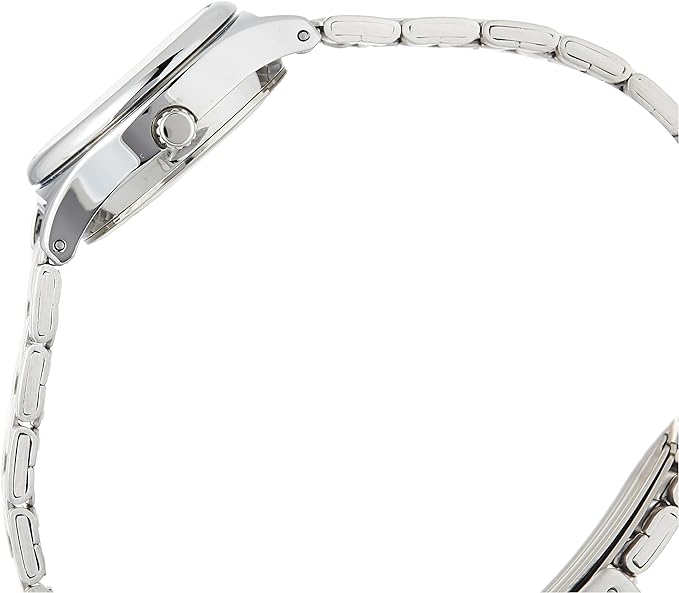 LTP-V006D-1B2UDF Casio Black Dial Stainless Steel Analog Quartz Women's Watch. - Timecheck