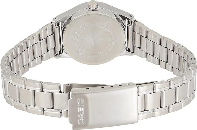 LTP-V006D-7B2UDF Casio Stainless Steel White Dial Day Date Analog Women's Watch. - Timecheck