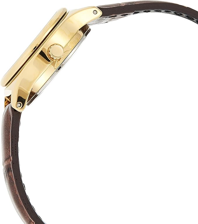 LTP-V006GL-7BUDF Casio White Dial Day Date Leather Strap Analog Women's Watch. - Timecheck