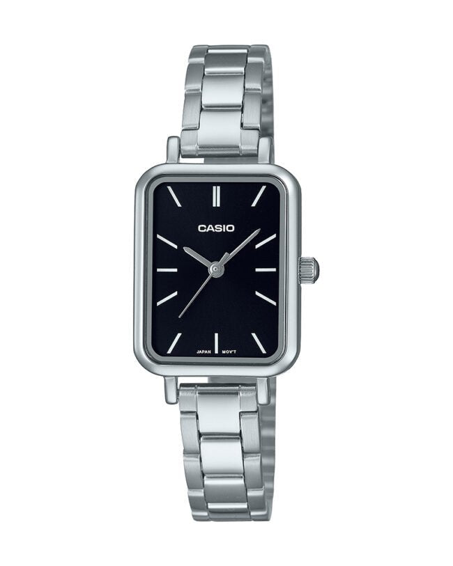 LTP-V009D-1EUDF Casio Analog White Dial Stainless Steel Band Quartz Women's Watch. - Timecheck