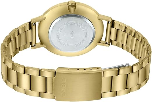 LTP-VT01G-7BUDF Casio White Dial Golden Stainless Steel Chain Analog Women's Watch. - Timecheck