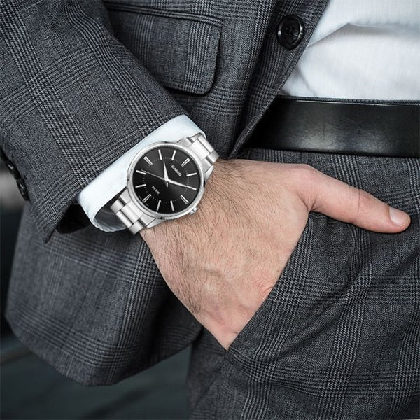 MTP-1303D-1AVDF Casio Analog Stainless Steel Quartz Men's Watch. - Timecheck