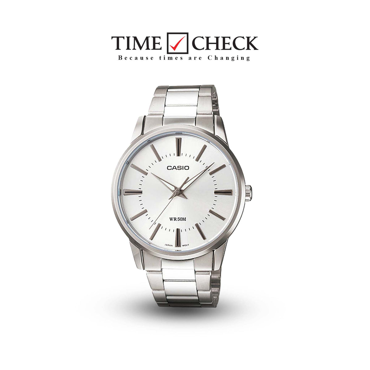 MTP-1303D-7AVDF Casio Analog Stainless Steel Quartz Men's Watch. - Timecheck