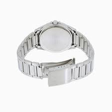 MTP-1370D-1A2VDF Black Dial Stainless Steel Analog Quartz Men's Watch. - Timecheck