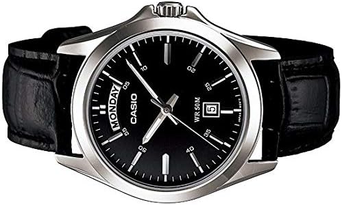MTP-1370L-1AVDF Casio Leather Strap Quartz Men's Watch. - Timecheck