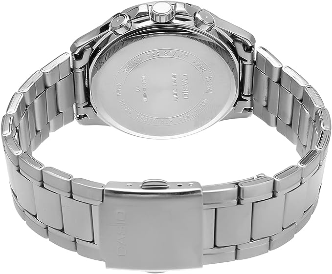 MTP-1374D-1AVDF Casio with Stainless Steel Strap Analog Quartz Men's Watch. - Timecheck