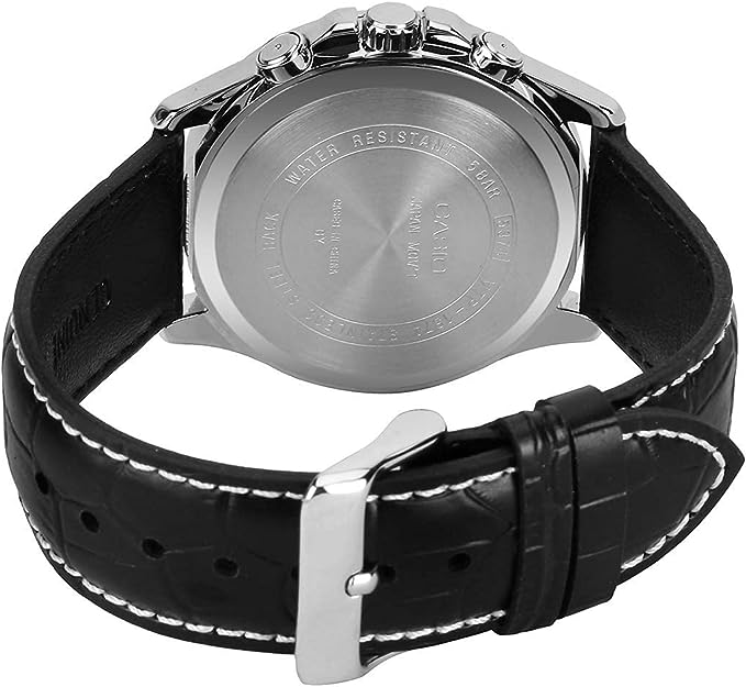 MTP-1374L-1AVDF Casio Black Dial Multi function 3 Dial Display Analog Quartz Men's Watch. - Timecheck