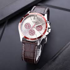MTP-1374l-7A1VDF Casio Silver Dial Leather Strap Analog Quartz Men's Watch. - Timecheck