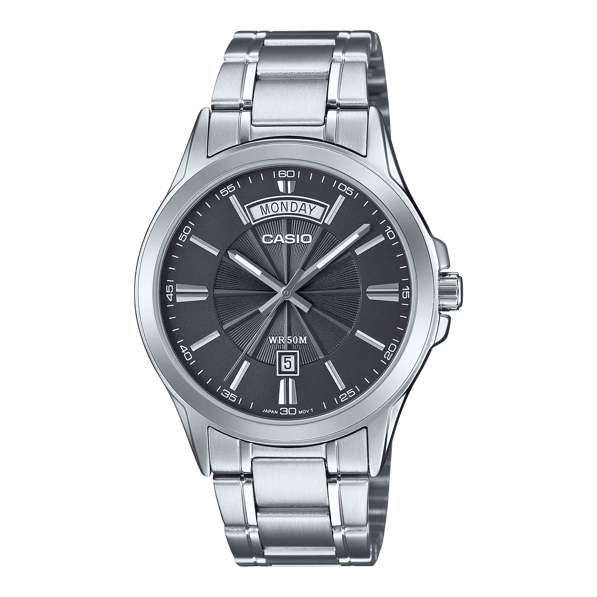 MTP-1381D-8AVDF Casio Classic Stainless Steel Men's Analog Quartz Watch. - Timecheck