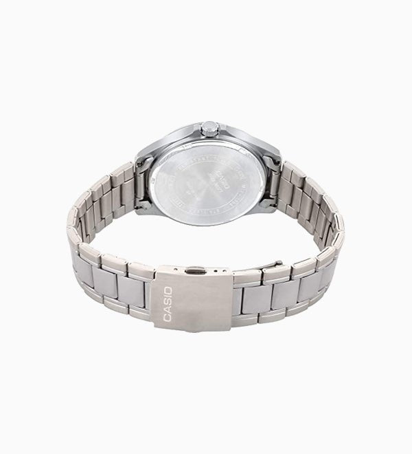 MTP-1384D-7AVDF Casio with Stainless Steel Strap men Analog Quartz Watch. - Timecheck