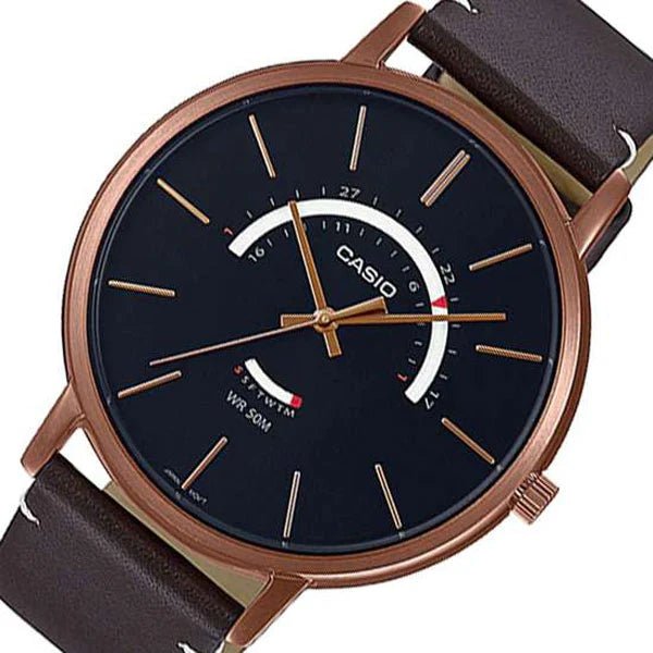 MTP-B105RL-1AVDF Casio Analog Black Dial Men's Watch. - Timecheck
