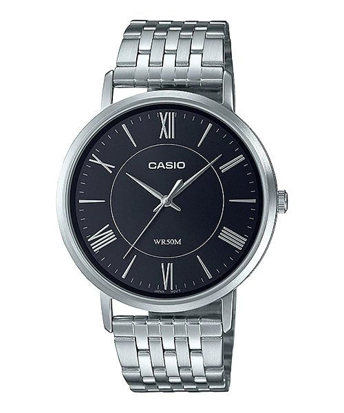 MTP-B110D-1AVDF Casio Analog Black Dial Quartz Men's Watch. - Timecheck