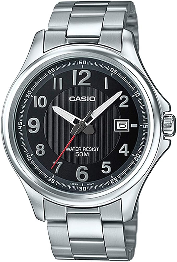 MTP-E126D-1AVDF Casio Black Dial Analog Quartz Men's Watch. - Timecheck