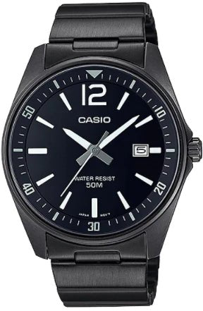 MTP-E170B-1BVDF Casio Black Dial Analog Quartz Men's Watch. - Timecheck