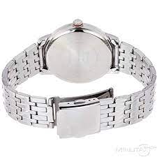 MTP-TW100D-5AVDF Casio Black Dial Stainless Steel Chain Analog Quartz Men's Watch. - Timecheck