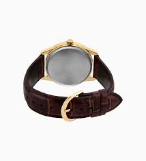 MTP-V001GL-1BUDF Casio Black Dial Brown Leather Strap Analog Quartz Men's Watch. - Timecheck