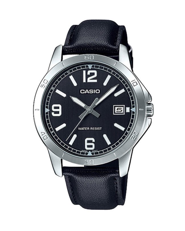 MTP-V004L-1BUDF Casio Stainless Steel Case Quartz Analog Mens Watch. - Timecheck