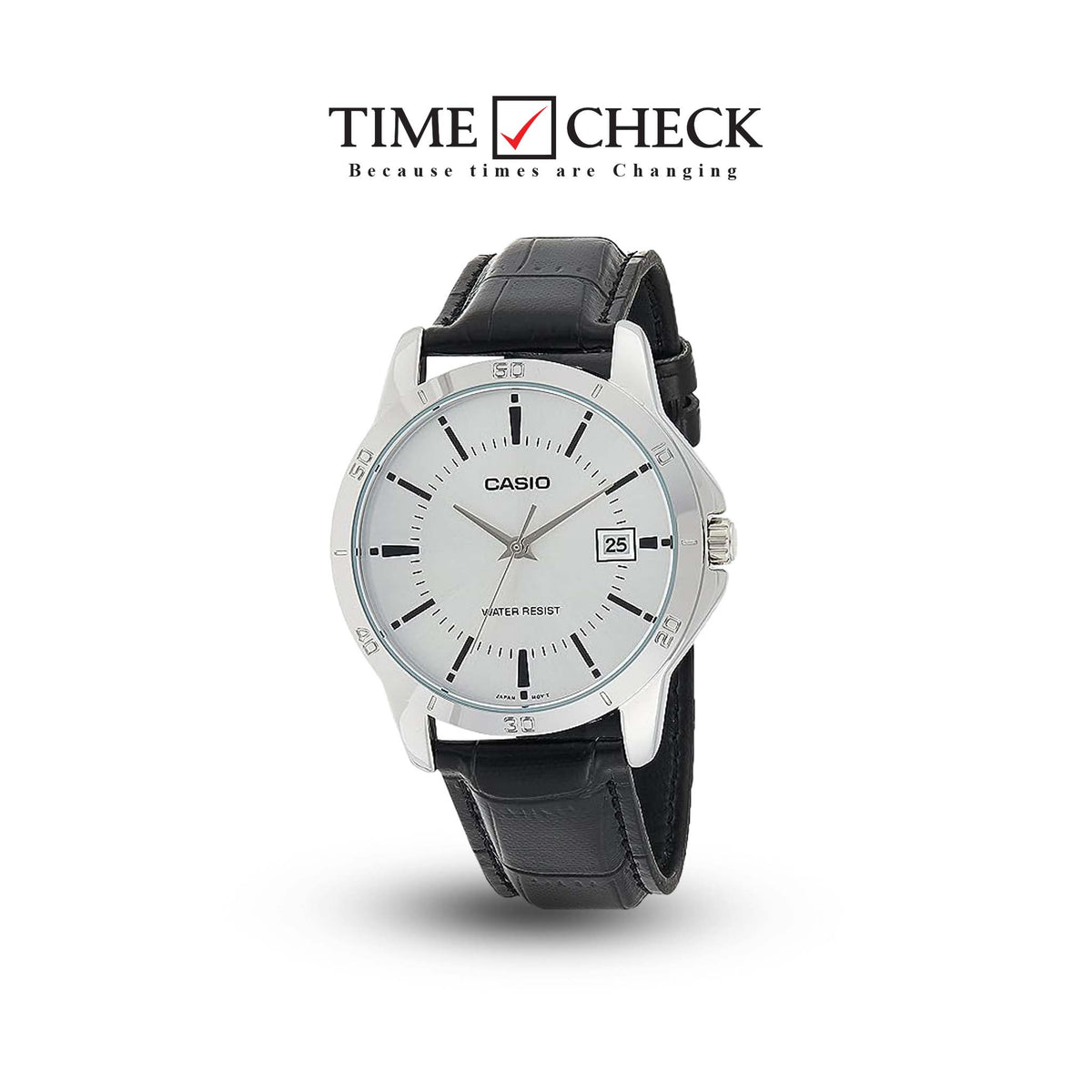 MTP-V004L-7AUDF Casio Standard Analog Date Silver Dial Quartz Men's Watch. - Timecheck
