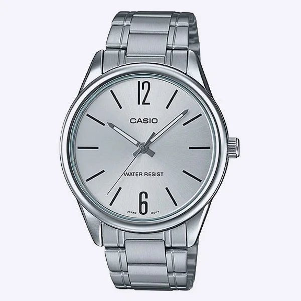 MTP-V005D-7BUDF Casio White Dial Analog Quartz Men's Watch. - Timecheck