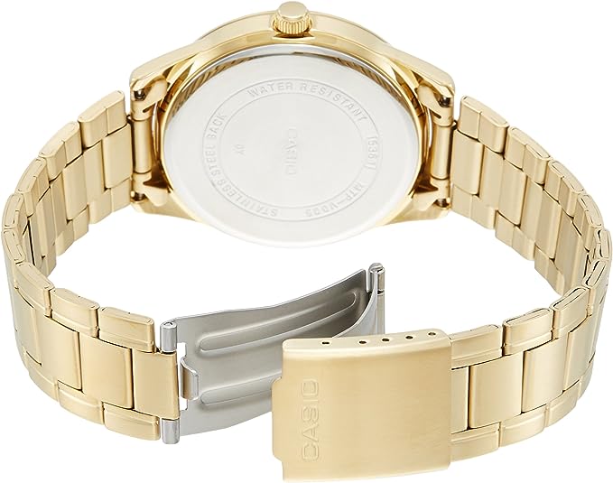 MTP-V005G-7A Casio White Dial Stainless Steel Analog Quartz Men's Watch. - Timecheck