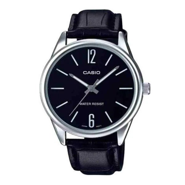 MTP-V005L-1BUDF Casio Analog Black Dial Quartz Men's Watch. - Timecheck