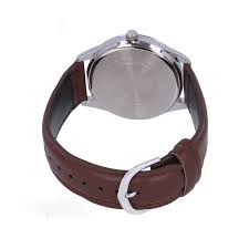 MTP-V005L-7B4UDF Casio White Dial Leather Strap Analog Quartz Men's Watch. - Timecheck