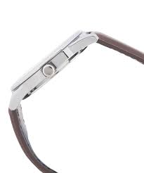 MTP-V005L-7B4UDF Casio White Dial Leather Strap Analog Quartz Men's Watch. - Timecheck