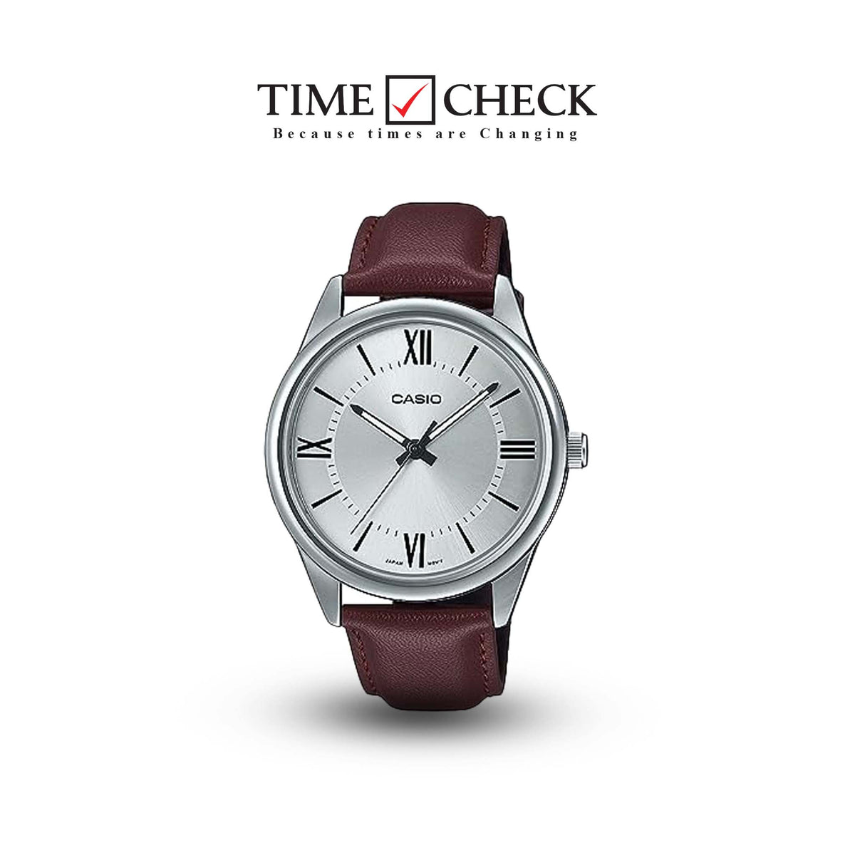MTP-V005L-7BUDF Casio Analog Silver Dial Quartz Men's Watch. - Timecheck