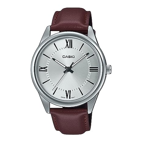 MTP-V005L-7BUDF Casio Analog Silver Dial Quartz Men's Watch. - Timecheck