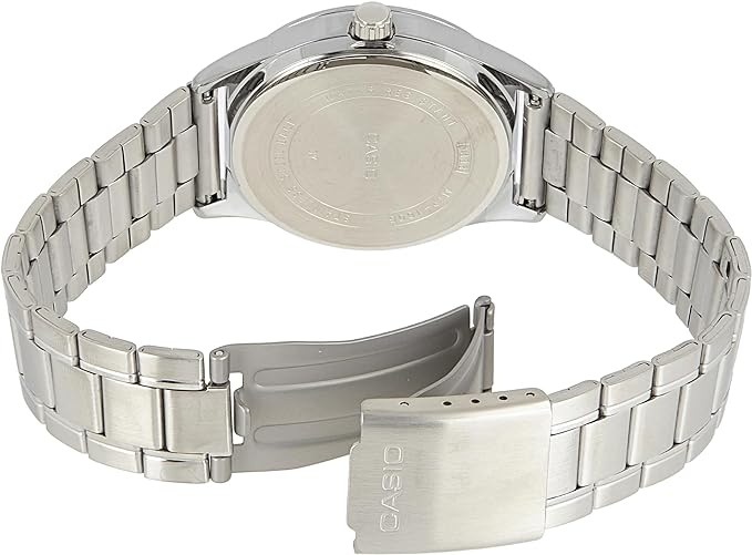 MTP-V006D-7B2UDF Casio Day & Date White Dial Stainless Steel Analog Men's Watch. - Timecheck