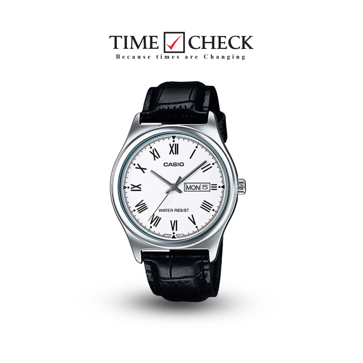 MTP-V006L-7BUDF Casio White Dial Quartz Analog Men's Watch. - Timecheck