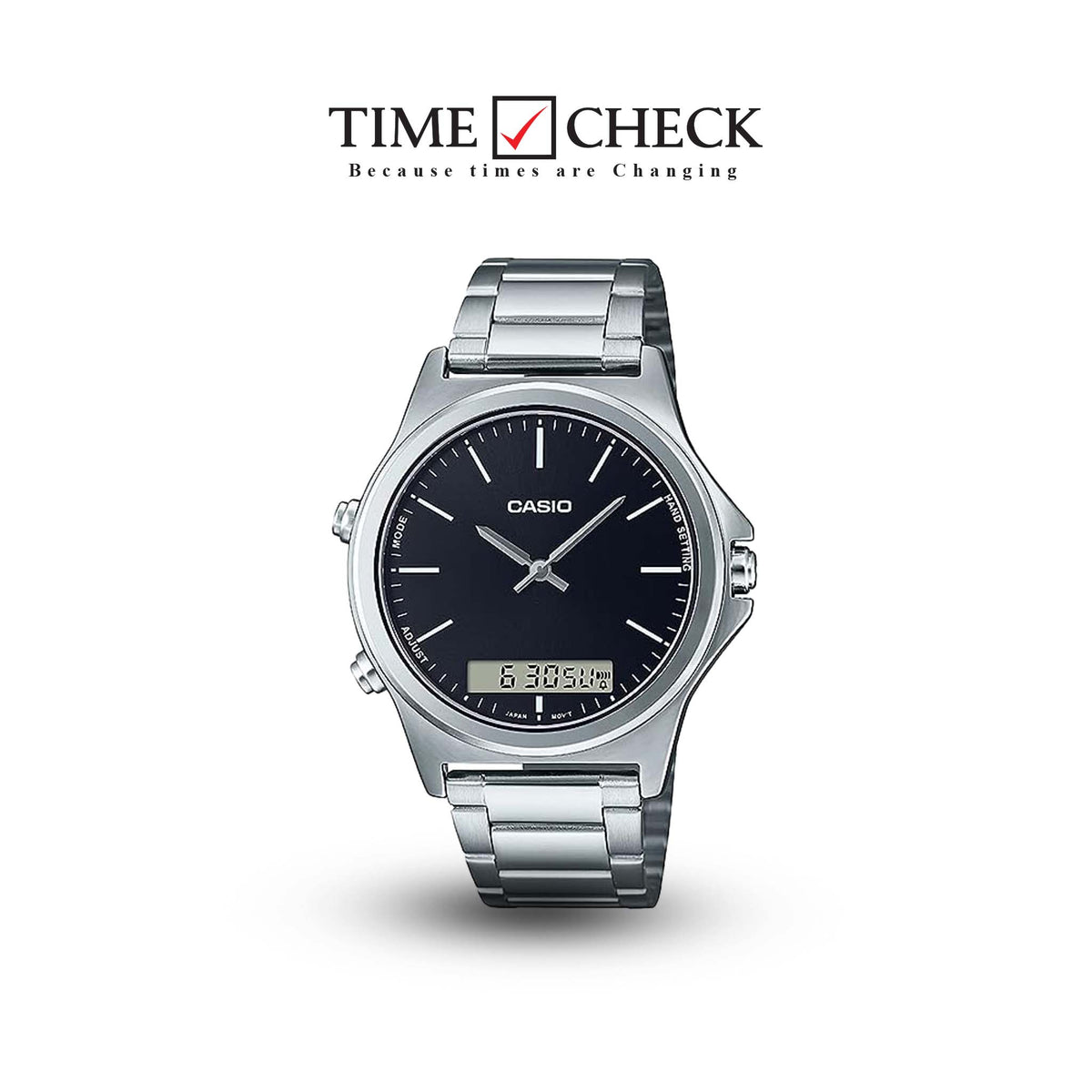 MTP-VC01D-1EUDF Casio Analog Black Dial Quartz Men's Watch. - Timecheck