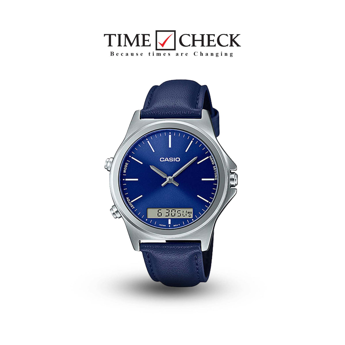 MTP-VC01L-2EUDF Casio Analog Blue Dial Quartz Men's Watch. - Timecheck