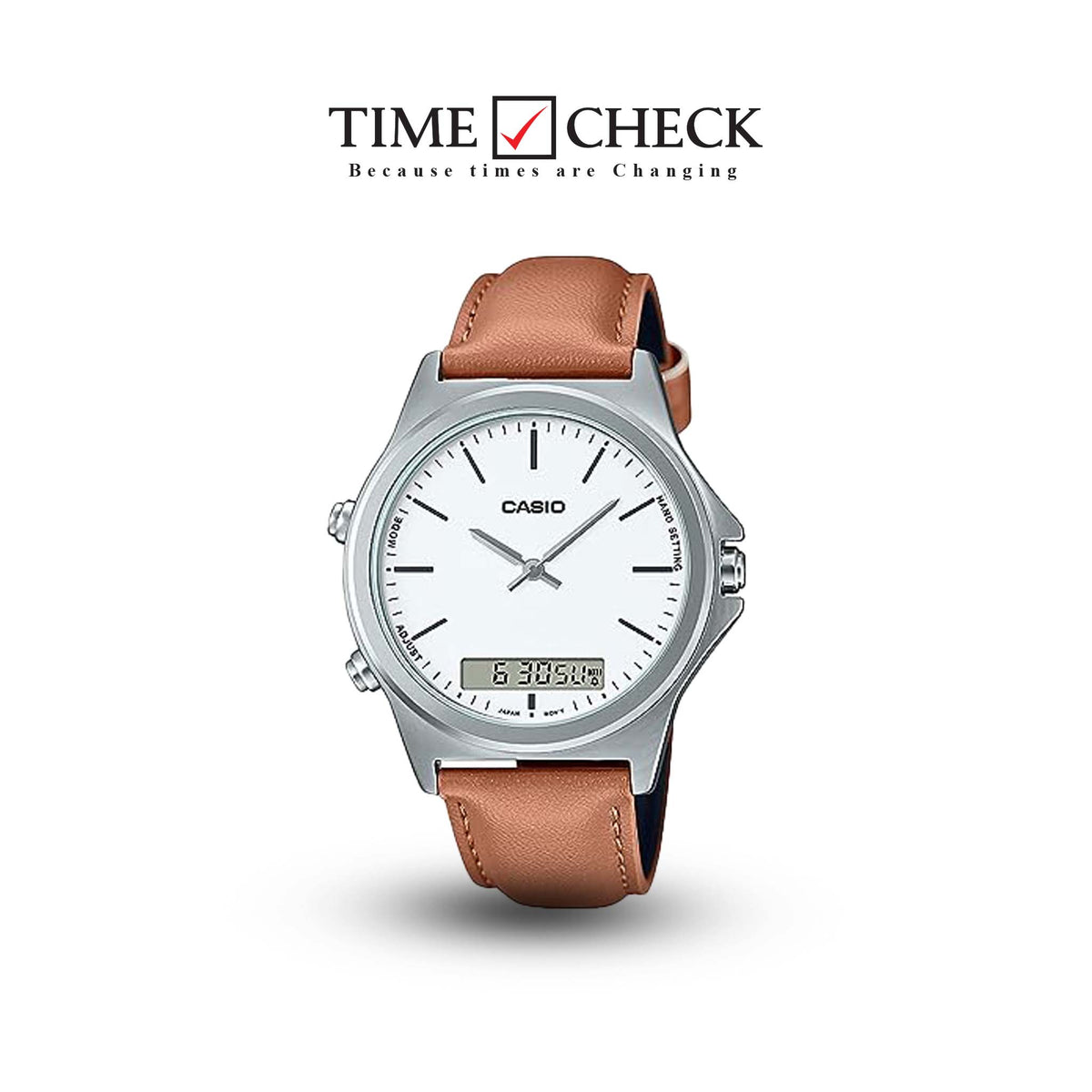 MTP-VC01L-7EUDF Casio Analog White Dial Quartz Men's Watch. - Timecheck