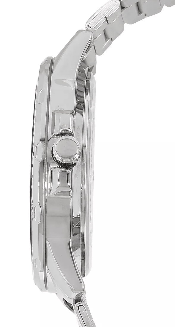 MTP-VD01D-1CVUDF Casio Black Dial Silver Stainless Steel Chain Analog Men's Watch. - Timecheck
