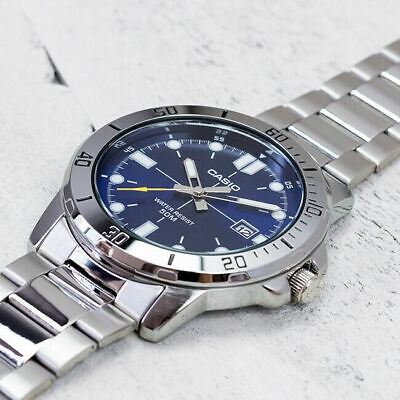 MTP-VD01D-2EVUDF Casio Analog Stainless Steel Strap Men's Quartz Watch. - Timecheck