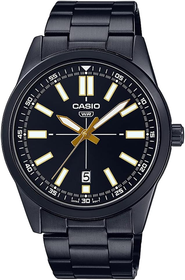 MTP-VD02B-1EUDF Casio Stainless Steel Analog Quartz Men's Watch. - Timecheck