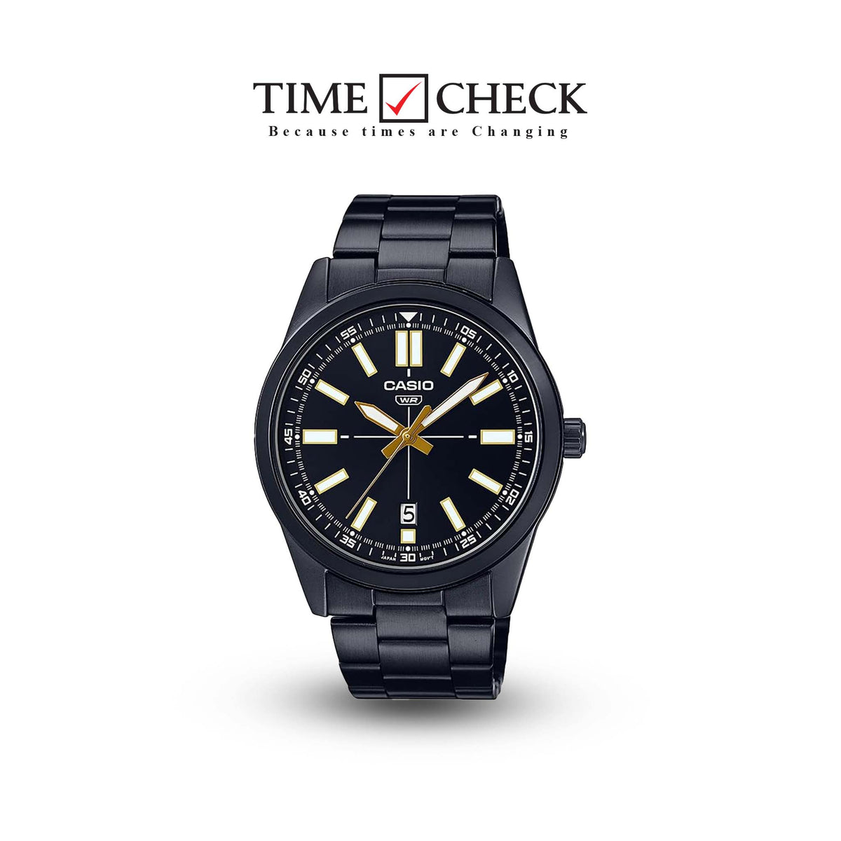 MTP-VD02B-1EUDF Casio Stainless Steel Analog Quartz Men's Watch. - Timecheck