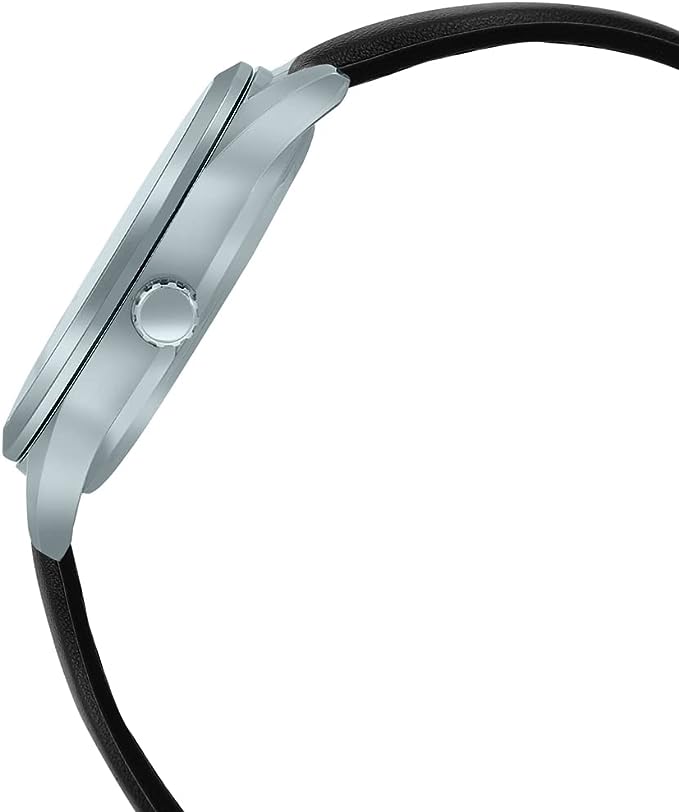 MTP-VD02L-1EUDF Casio Dress Leather Band Black Dial 3-Hand Analog Men's Watch. - Timecheck