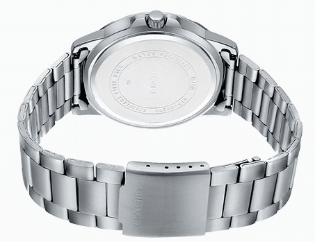 MTP-VD300D-7EUDF Casio Silver Dial Silver Stainless Steel Analog Quartz Men's Watch. - Timecheck