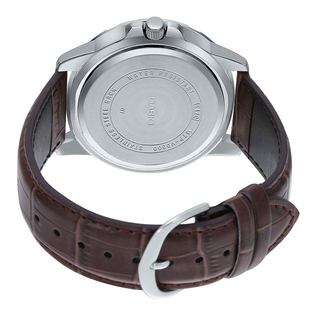 MTP-VD300L-1EUDF Casio Multi-Hand Dial In Leather Strap Men's Watch. - Timecheck
