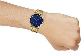 MTP-VT01G-2BUDF Casio Blue Dial Stainless Steel Analog Quartz Men's Watch. - Timecheck