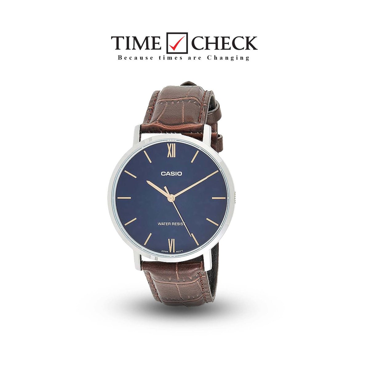 MTP-VT01L-2BUDF Casio Japan Quartz Movement Men's Watch. - Timecheck
