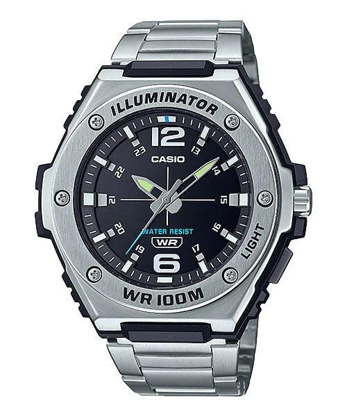 MWA-100HD-1AVDF Casio Black Dial Quartz Digital Stainless Steel Men's Watch. - Timecheck