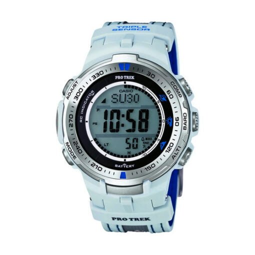 PRW-3000G-7DR CASIO PROTREK TRIPLE SENSOR Digital SOLAR MEN'S WATCH. - Timecheck