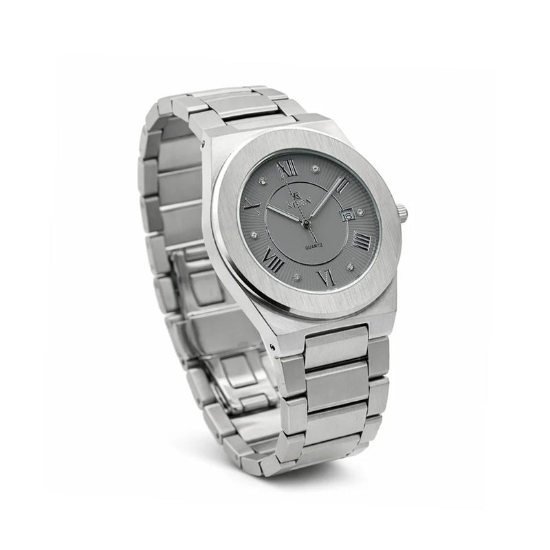Rizen Aether RZ-0912 Silver Stainless Steel Quartz - Timecheck