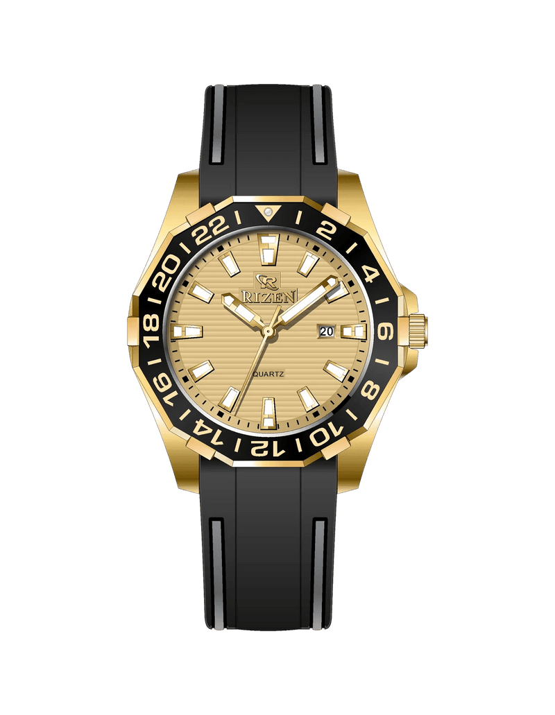 Rizen Alpha RZ-0821 Silicon Strap Quartz - Timecheck