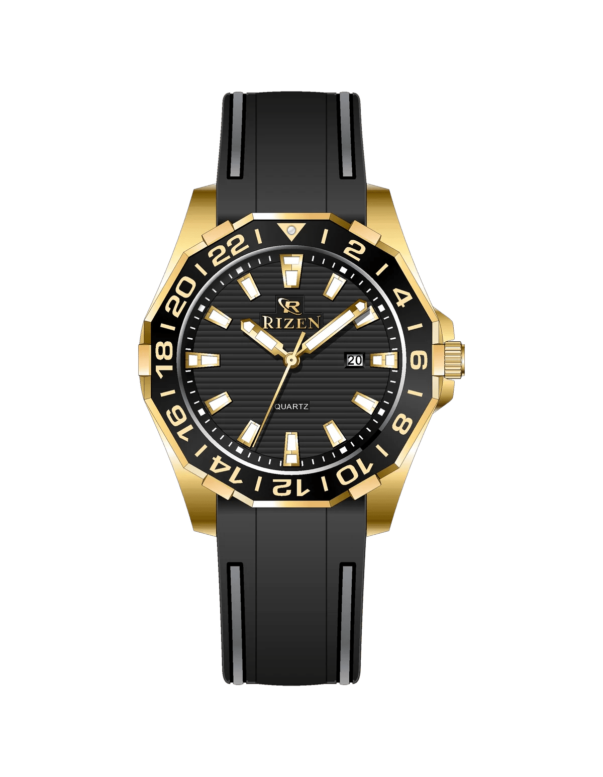 Rizen Alpha RZ-0821 Silicon Strap Quartz - Timecheck